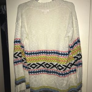 pattered sweater